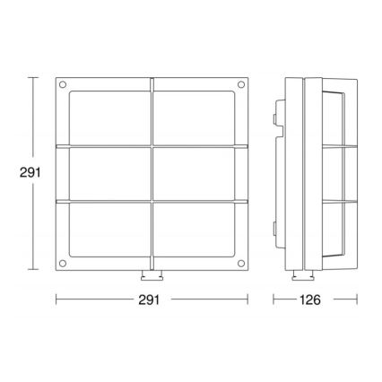 STEINEL 053031 - LED Zunanja stenska svetilka s senzorjem L691 LED/9W/230V 3000K IP44