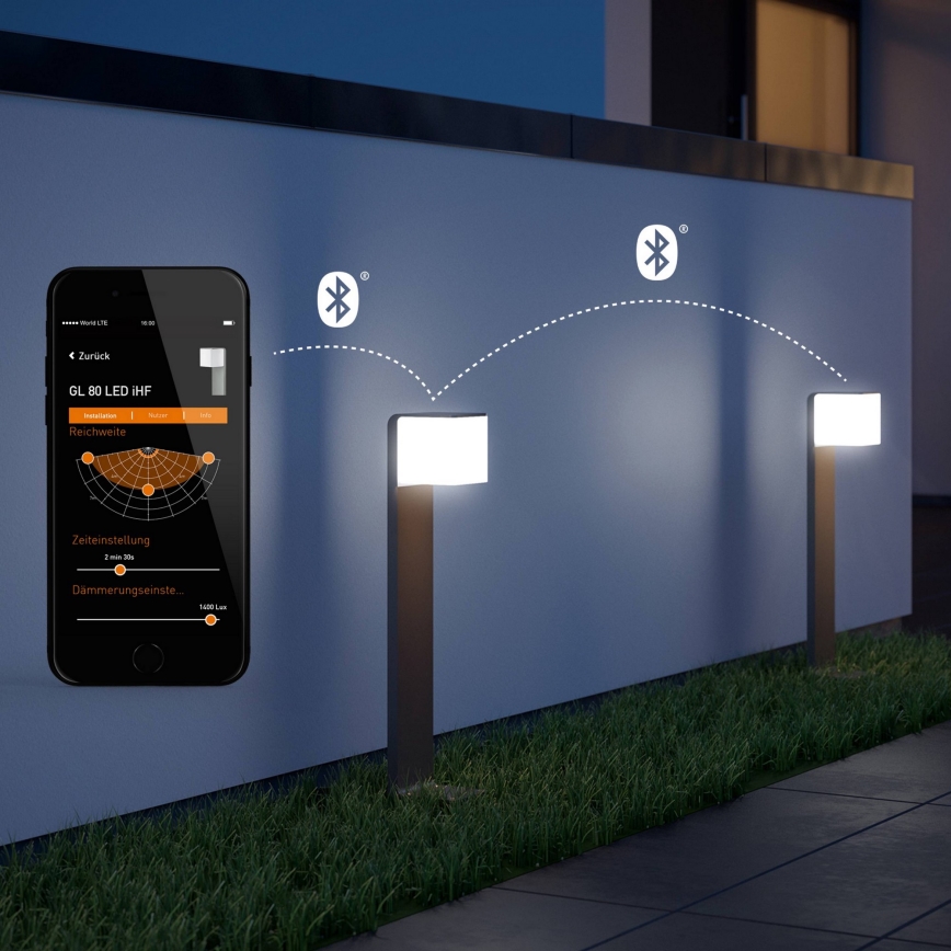 Steinel 055479 - LED Zunanja svetilka s senzorjem CUBO LED/9,5W/230V IP44 antracit