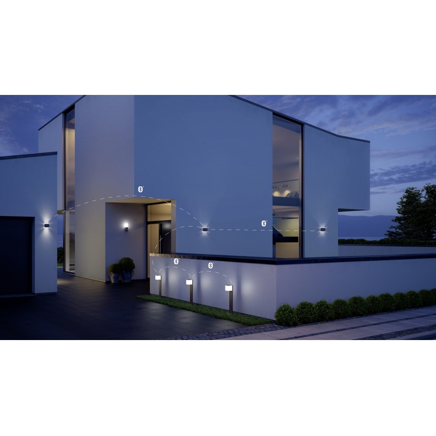 Steinel 055479 - LED Zunanja svetilka s senzorjem CUBO LED/9,5W/230V IP44 antracit