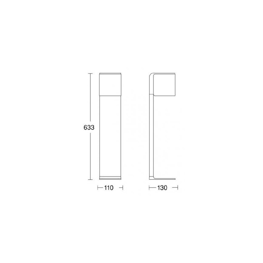 Steinel 055479 - LED Zunanja svetilka s senzorjem CUBO LED/9,5W/230V IP44 antracit