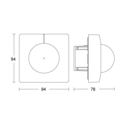 Steinel 055721 - Senzor gibanja IS 3180 COM1 230V bela