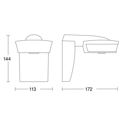 Steinel 056636 - Senzor gibanja SensIQ IP54 antracit + Daljinski upravljalnik