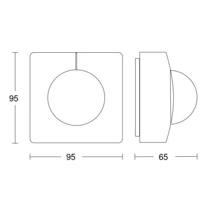 Steinel 057374 - Senzor gibanja IS 3360 MX Highbay DALI-2 IP54 bela