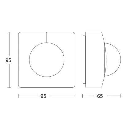 Steinel 057374 - Senzor gibanja IS 3360 MX Highbay DALI-2 IP54 bela