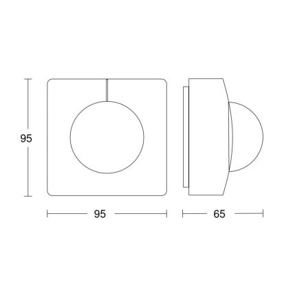 Steinel 057398 - Senzor gibanja IS 345 MX Highbay DALI-2 IP54 bela