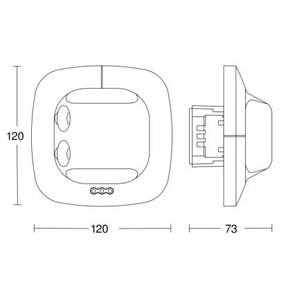 Steinel 057503 - Detektor prisotnosti Single US DALI-2 bel