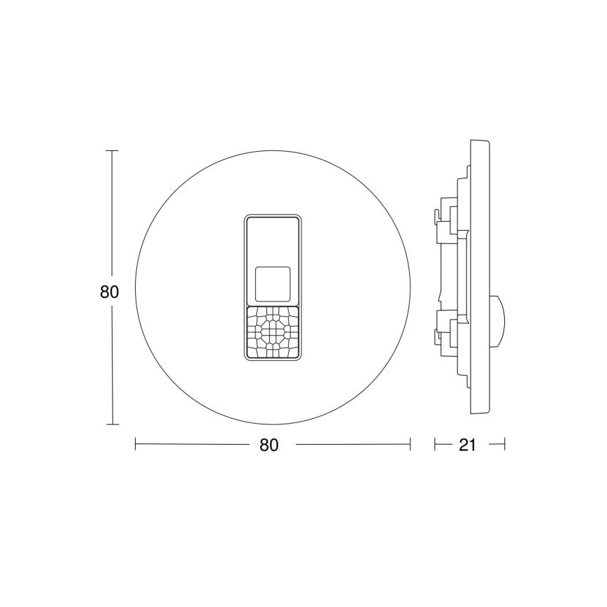Steinel 057732 - Detektor prisotnosti IR Micro DALI-2 bela
