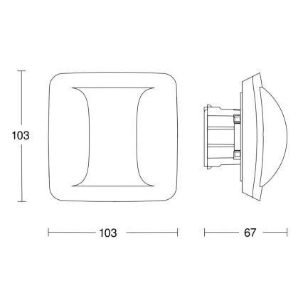 Steinel 057985 - Detektor prisotnosti Hallway COM1 bel