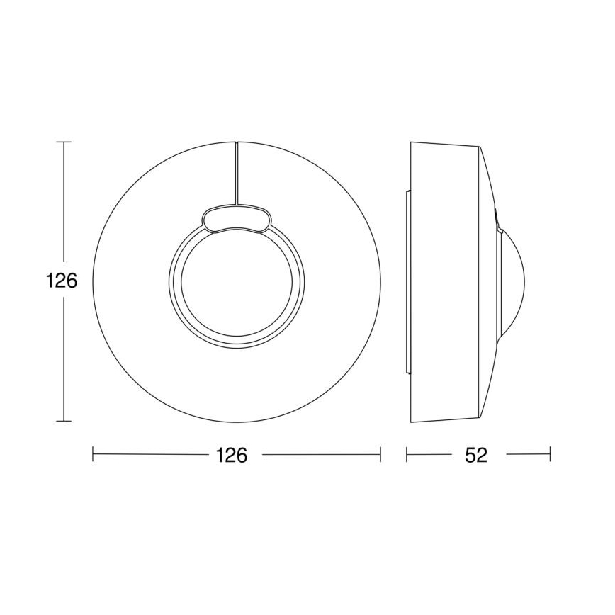 Steinel 058234 - Detektor gibanja HF 3360 V3 KNX IP54 okrogel bel