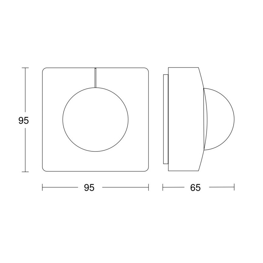 Steinel 058258 - Senzor gibanja IS 345 V3 KNX IP54 kvadrat bela
