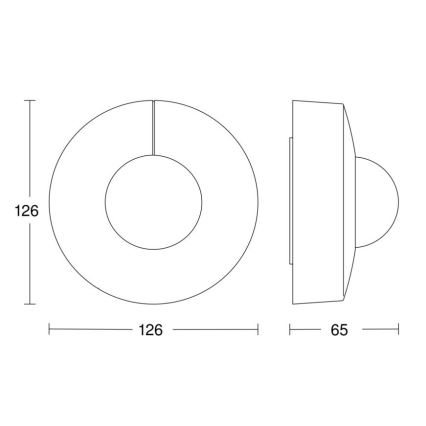 Steinel 058272 - Senzor gibanja IS 345 V3 KNX IP54 okrogla bela