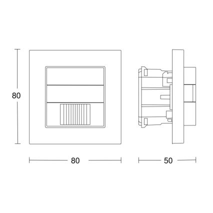 Steinel 058463 - Senzor gibanja IR 180 V3 KNX bela