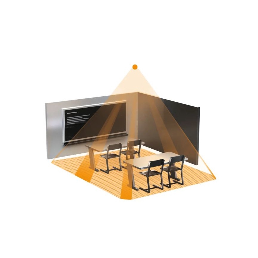 Steinel 058487 - Detektor prisotnosti IR Quattro 8m V3 KNX bela