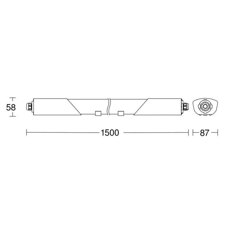Steinel 058715 - LED Industrijska svetilka s senzorjem in zasilni modul RS PRO 5150 SC EM LED/42W/230V IP66 4000K