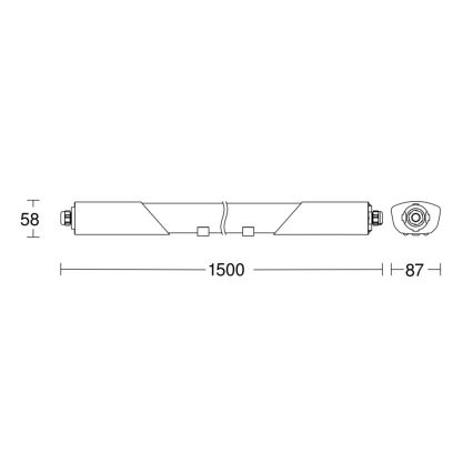 Steinel 058739 - LED Industrijska svetilka s senzorjem RS PRO 5150SC LED/42W/230V IP66 4000K