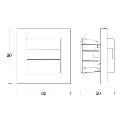 Steinel 059460 - Senzor gibanja HF 180 KNX bel