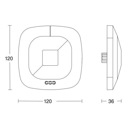 Steinel 059484 - Detektor prisotnosti HF 360 V3 KNX bel