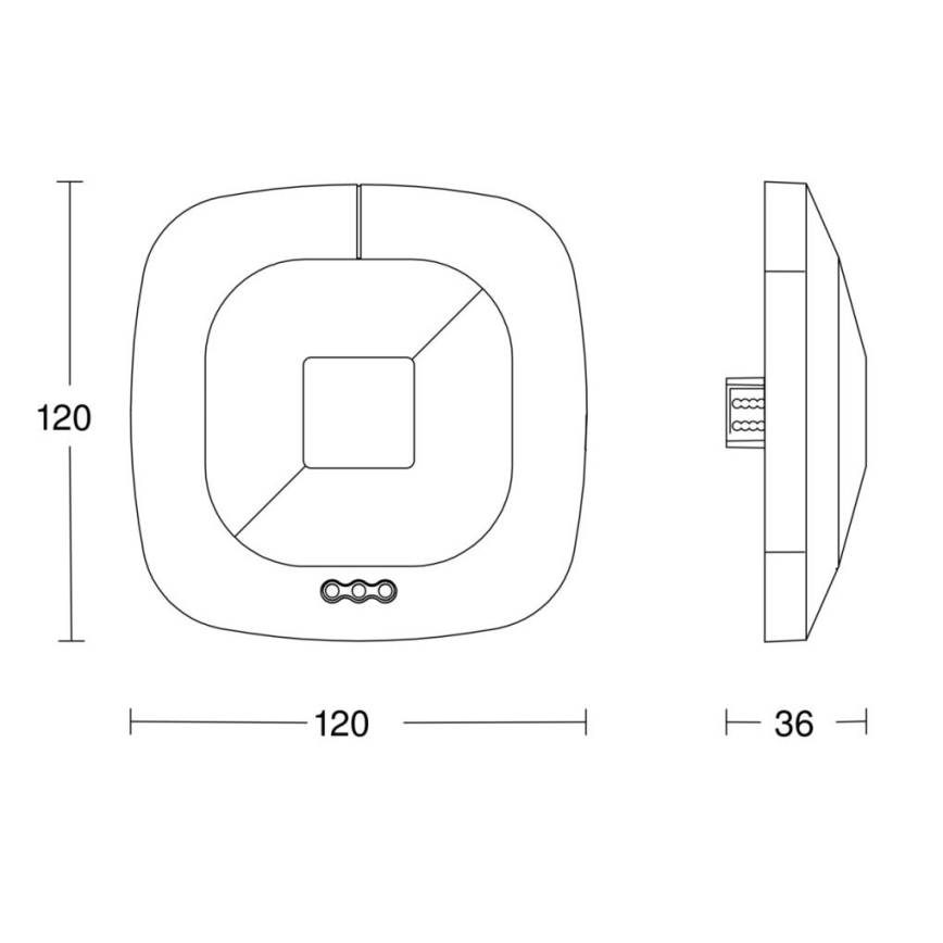Steinel 059484 - Detektor prisotnosti HF 360 V3 KNX bel