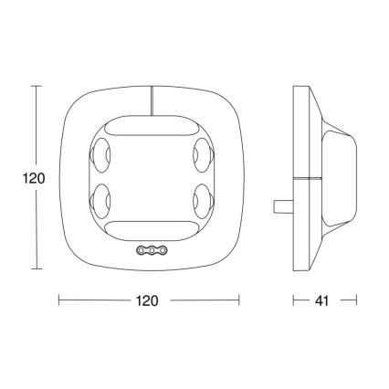 Steinel 059491 - Detektor prisotnosti Dual US KNX bel