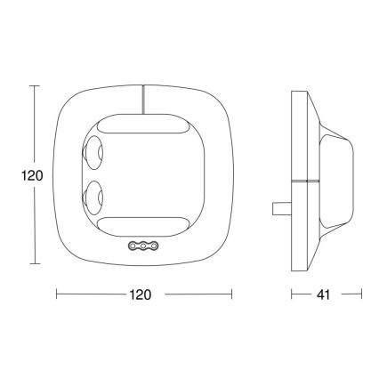 Steinel 059507 - Detektor prisotnosti Single US KNX bel