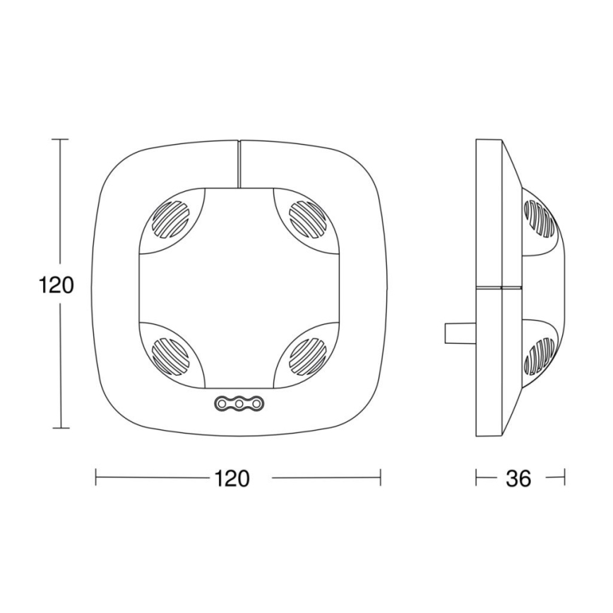 Steinel 059514 - Detektor prisotnosti US 360 KNX bel