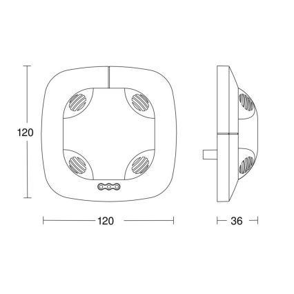 Steinel 059521 - Detektor prisotnosti DualTech KNX bel