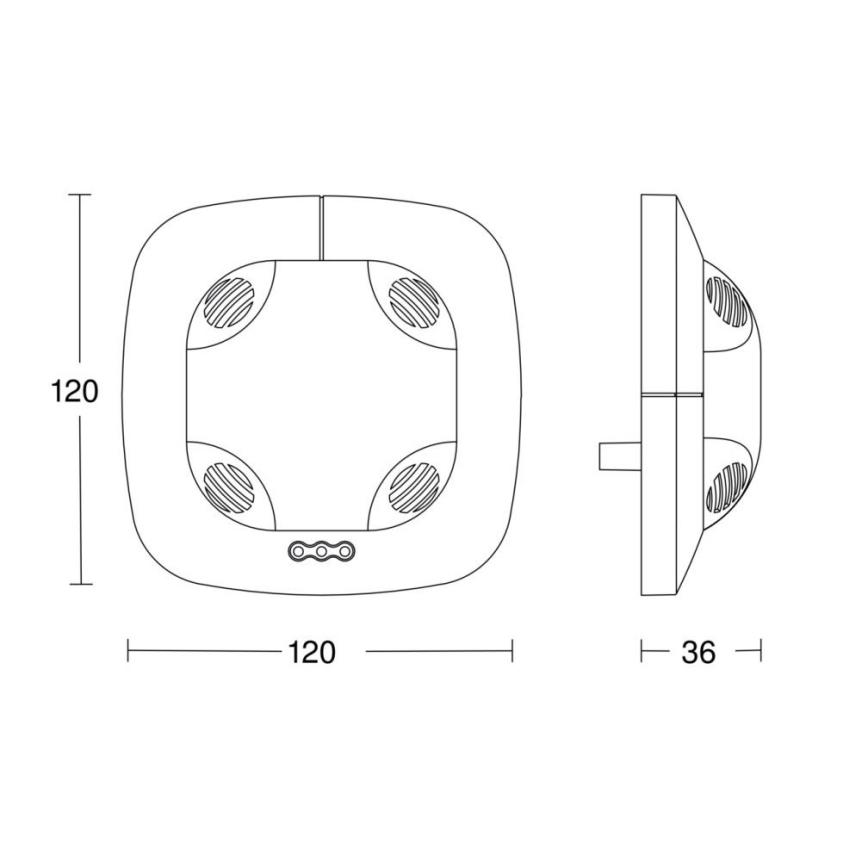 Steinel 059521 - Detektor prisotnosti DualTech KNX bel