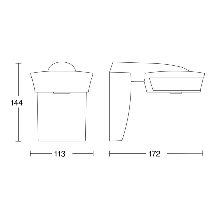 Steinel 059538 - Gibalni senzor SensIQ IP54 črn + daljinski upravljalnik