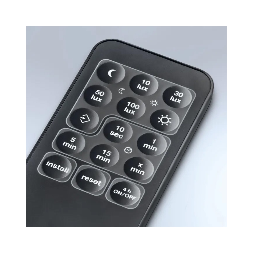 Steinel 059606 - Senzor gibanja SensIQ S IP54 črn + Daljinski upravljalnik