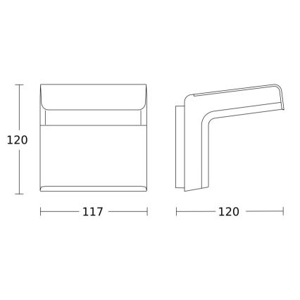 Steinel 059620 - Detektor gibanja iHF 3D KNX IP54 antracit