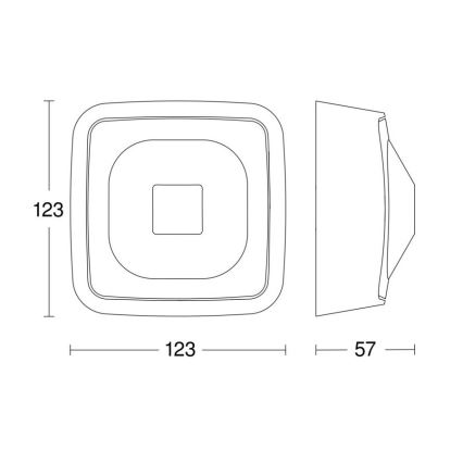 Steinel 064259 - Detektor prisotnosti HF 360-2 COM2 IP54 bel