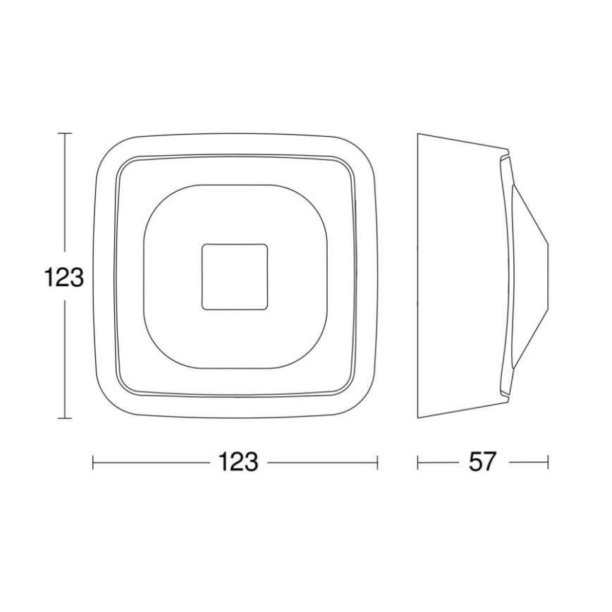 Steinel 064259 - Detektor prisotnosti HF 360-2 COM2 IP54 bel
