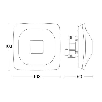 Steinel 064303 - Detektor prisotnosti HF 360-2 KNX bel