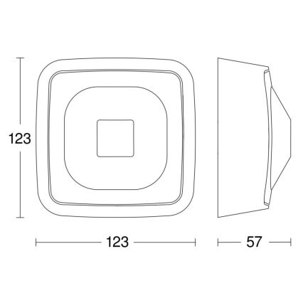 Steinel 064440 - Detektor prisotnosti HF 360-2 COM1 IP54 bela