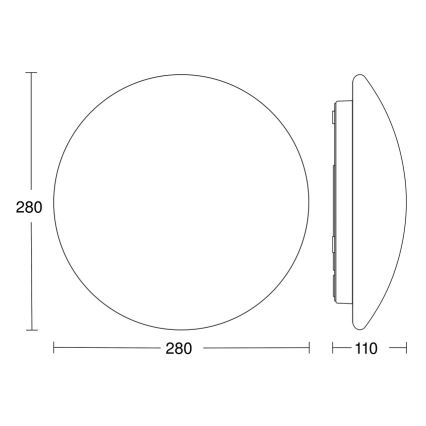 STEINEL 064808 - LED Kopalniška stropna svetilka s senzorjem RS PRO LED/9,5W/230V 3000K IP54