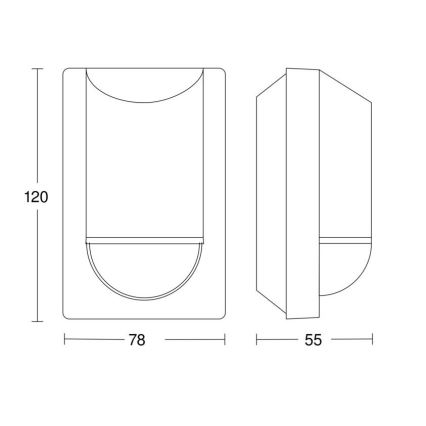 Steinel 064907 - Zunanji senzor gibanja IS 2180 ECO 230V IP54 antracit