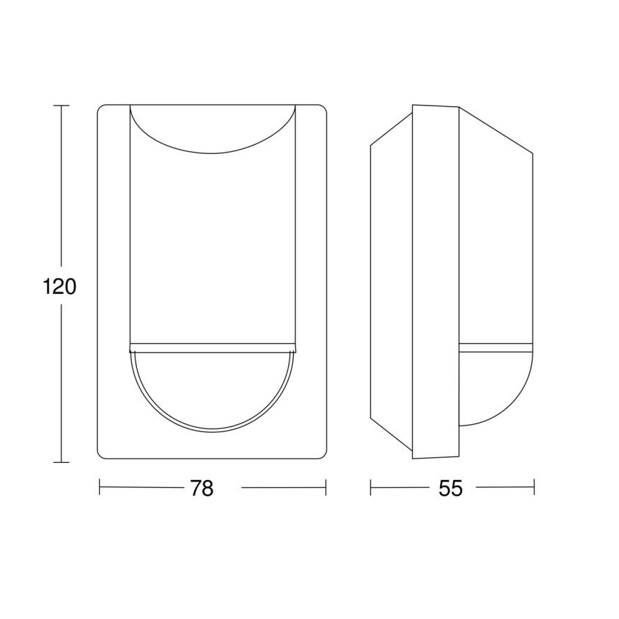 Steinel 064907 - Zunanji senzor gibanja IS 2180 ECO 230V IP54 antracit