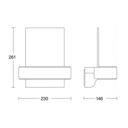 STEINEL 065713 - LED Hišna številka s senzorjem L820 LED/12,5W/230V IP44