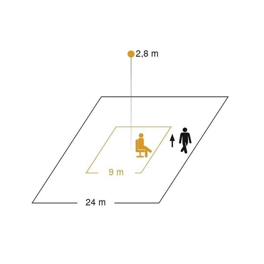 Steinel 065942 - Detektor prisotnosti IR QUATTRO HD-2 IP bel