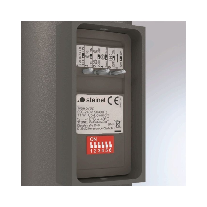 Steinel 067199 - LED Zunanja stenska svetilka s senzorjem L 930 S LED/9,3W/230V IP44 antracit