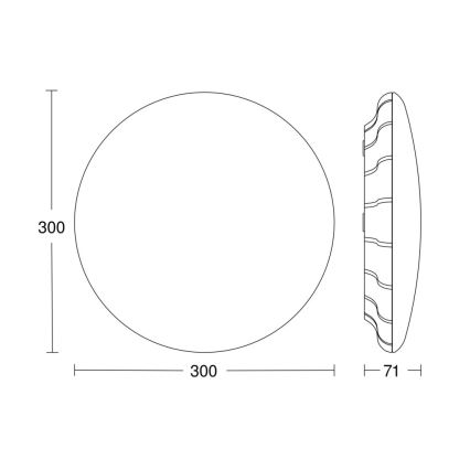 Steinel 067564 - LED Zatemnitvena stropna svetilka s senzorjem RS PRO S20 SC LED/15,7W/230V 3000K