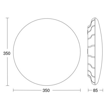 Steinel 068042 - LED Stropna svetilka s senzorjem RS PRO S30 SC 25,8W/230V 4000K