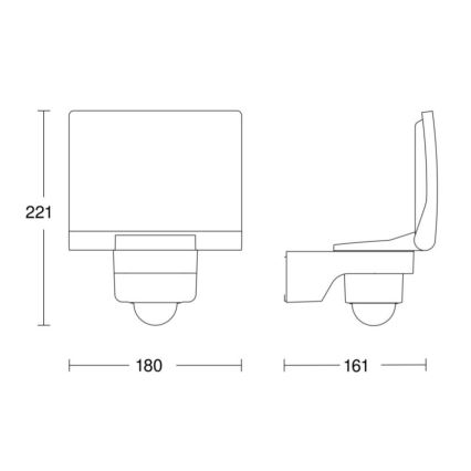 STEINEL 068066 - LED Reflektor s senzorjem XLED PRO LED/20W/230V IP44 3000K antracit