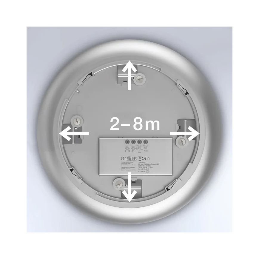 Steinel 068196 - LED Kopalniška stropna svetilka s senzorjem DL Vario Quattro PRO S LED/14W/230V 4000K IP54