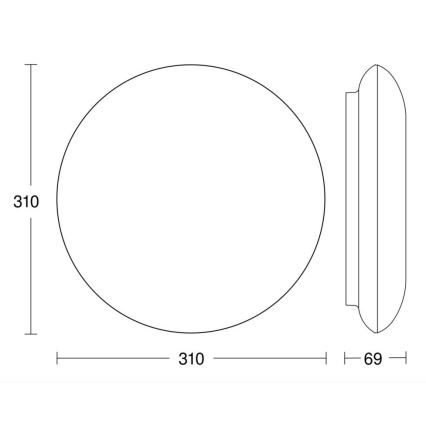 Steinel 068196 - LED Kopalniška stropna svetilka s senzorjem DL Vario Quattro PRO S LED/14W/230V 4000K IP54