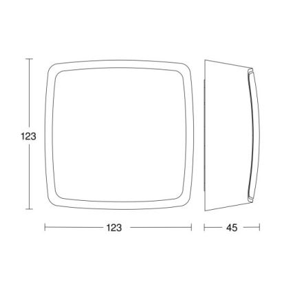 Steinel 068288 - Detektor prisotnosti TRUE PRESENCE COM2G IP54 črna