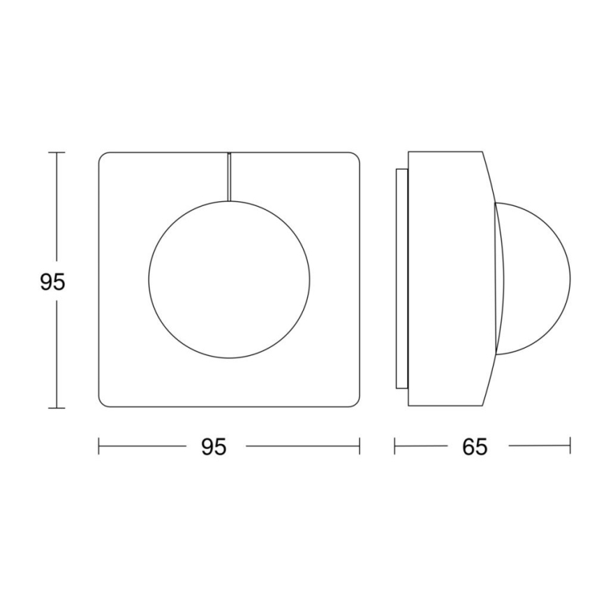 Steinel 068561 - Senzor gibanja IS 3360 40m V3 KNX IP54 črna