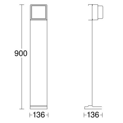 Steinel 078676 - LED Zatemnitvena zunanja svetilka GL 85 C 900 LED/9W/230V IP44