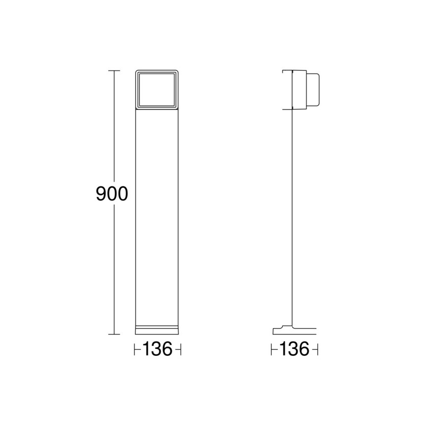 Steinel 078676 - LED Zatemnitvena zunanja svetilka GL 85 C 900 LED/9W/230V IP44