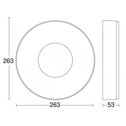 Steinel 078775 - LED Stropna svetilka RS 200 C LED/17,1W/230V 3000K IP54